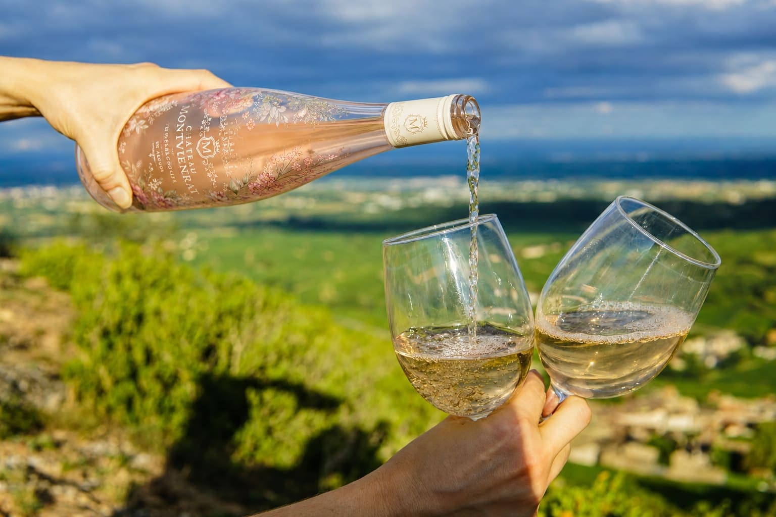 The bubble that restores the wine's structure, for the rosé and the white